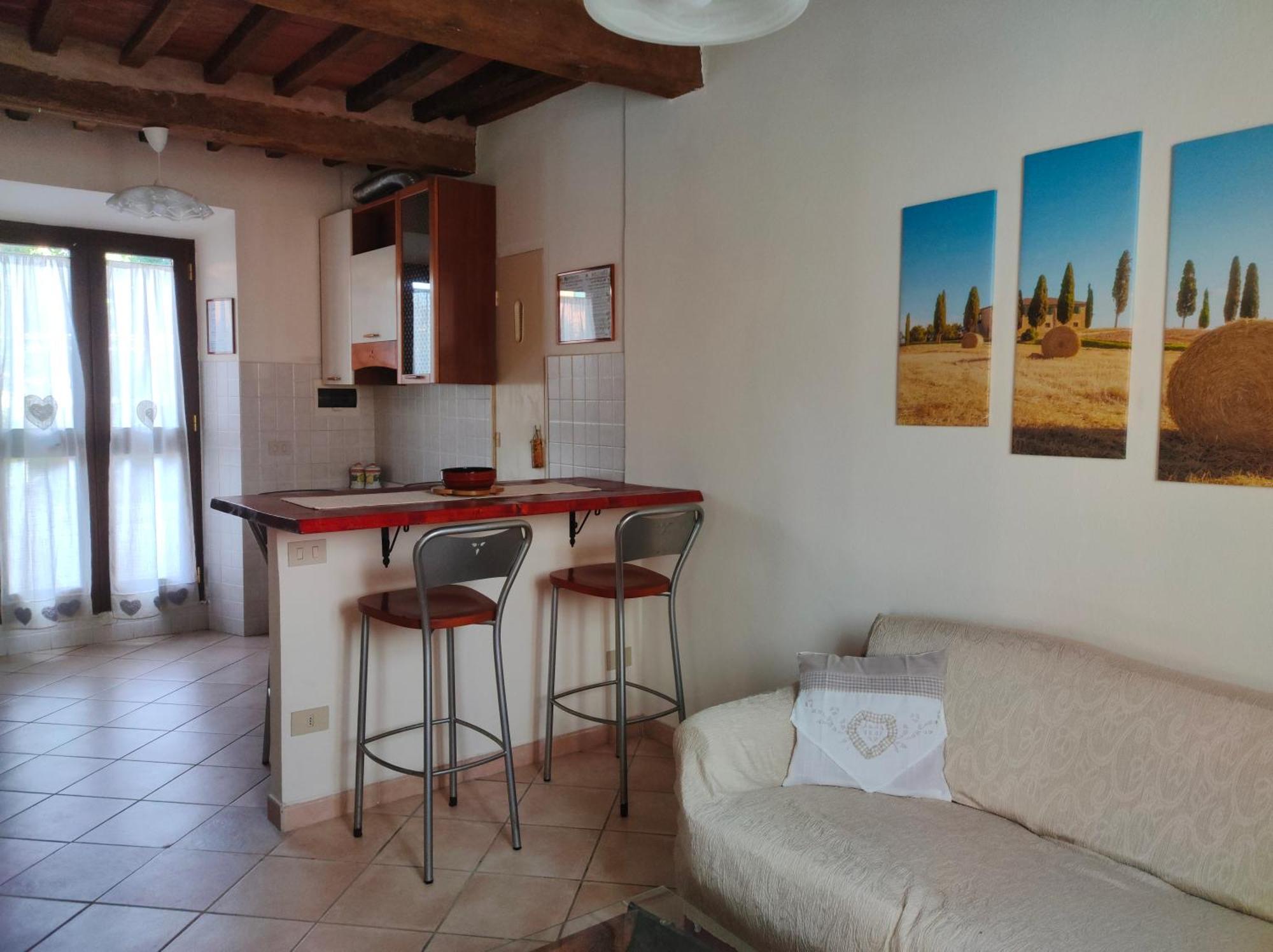 La Casina Di Colle - Appartamento Rustico Sulle Colline Di Pisa Casciana Terme Bagian luar foto